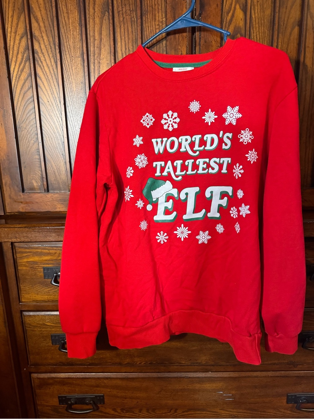 Holiday Time Red and Green Holiday Sweatshirt